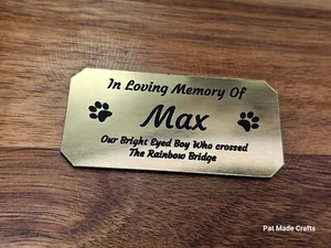 Forever Remembered: placas conmemorativas personalizadas para perros - recuerdo personalizado - Imagen 1 de 5