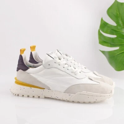 Zapatilla deportiva Oncept Brooklyn para mujer talla 9,5 blanca nailon gris gamuza zapato de entrenamiento Foto 1 de 4