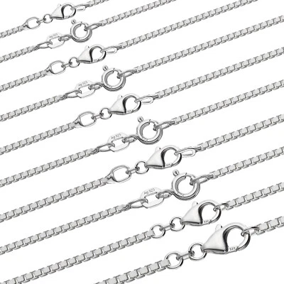 NKLAUS catenina veneziana in vero argento sterling 925 catenina in argento collana donna uomo