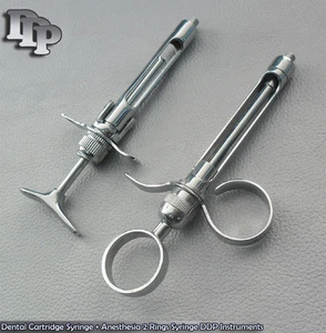Dental Cartridge Syringe + Anesthesia 2 Rings Syringe Instruments - Picture 1 of 3