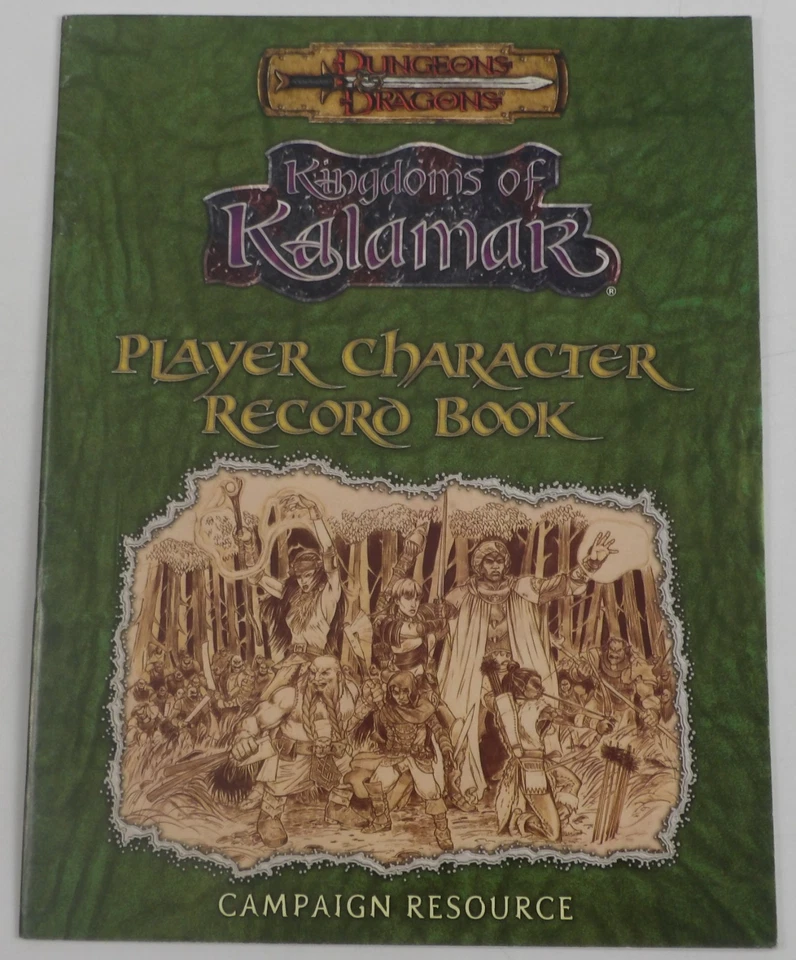 Libro de discos de personajes de Dungeons & Dragons: Kingdoms of Kalamar NUEVO/SIN USAR Foto 1 de 2