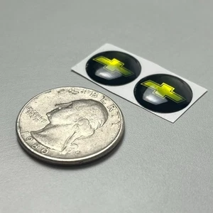 2x Chevy 14mm Logo Key Fob Sticker Emblem Replacement Resin Decal 2pcs - Bild 1 von 1