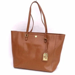 Ralph Lauren Tote Bag Business Leather Brown Used | 31x27x16cm, 900g - Picture 1 of 8
