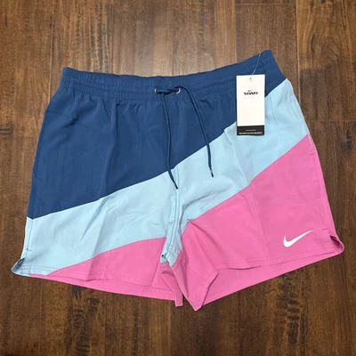 NWT Nike Board Shorts Multicolor 9 in Contend Swim Trunk NESSE563 Men's XL. A1 - Image 1 of 4