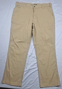CARHARTT Rugged Flex Relaxed Fit Canvas Work Pant Khaki B324 DKH Men's 36X30 NWT - Picture 1 of 12