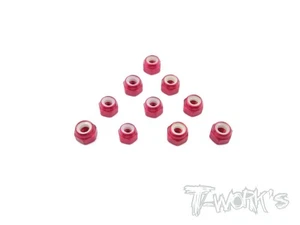 ASS-3LN-R T-Works Dadi M3 Autobloccanti Alluminio Rosso 1:8 Buggy (10) - Foto 1 di 1