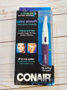 Conair Satiny Smooth Precision Trimmer Full Body Facial Hair Remover w/ Battery - Picture 1 of 3