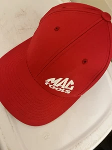 Gorra de béisbol Mac Tools Logo Flex Fit blanca/roja - Imagen 1 de 5