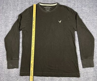 American Eagle Men’s Vintage Fit Long Sleeve Shirt Black XL Tall - Image 1 of 4