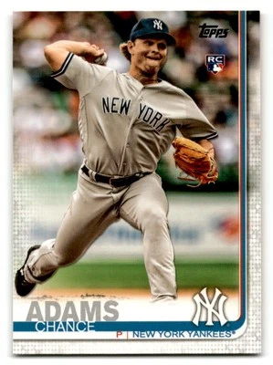 2019 Topps #98 Chance Adams New York Yankees Rookie - Image 1 of 2