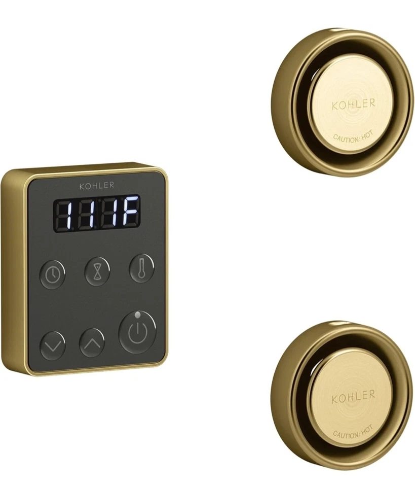 KOHLER Invigoration Series Tandem Steam Generator Control Kit 5558-2MB - Image 1 of 4