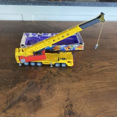 Siku 4010 Hydraulic Crane Truck Diecast, Vintage Made In W Germany, Rare. #B49 — 第 1/4 张图片