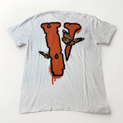 Camiseta VLONE x Juice Wrld Legends Never Die Blanca Talla Mediana Camiseta Mariposa S/S Foto 1 de 4
