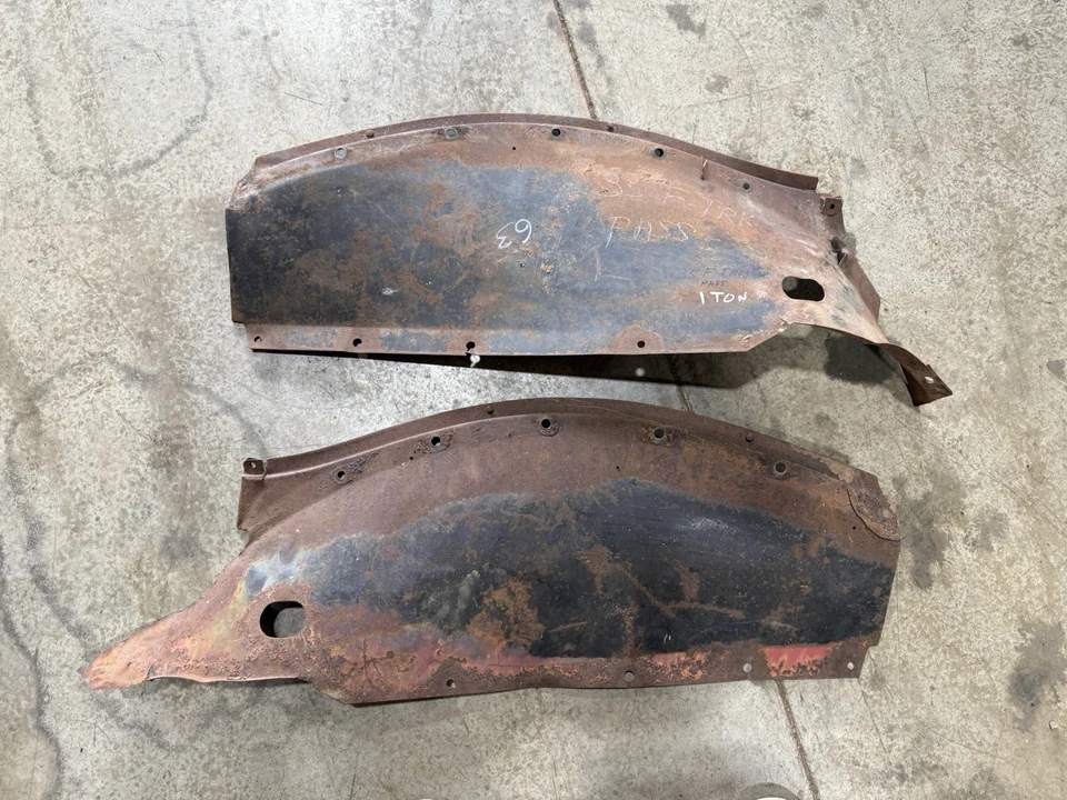 Ford 1935 1936 1937 camioneta de 1 tonelada guardabarros interiores delantales camioneta original Foto 1 de 4