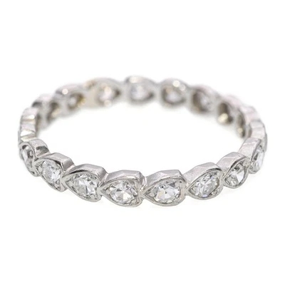 Vintage Platinum 0.40tcw Diamond Eternity Band - Image 1 of 4