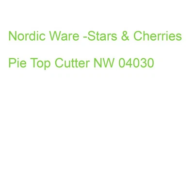 Nordic Ware -Stars & Cherries Pie Top Cutter NW 04030 (0011172040305) - Bild 1 von 2