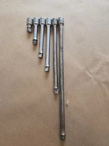 Lote de extensiones de bola de fricción cromadas Snap On 3/8" Drive 1.5",3",4",6",8",11" EE. UU. - Imagen 1 de 14