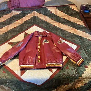 GIII Apparel,NFL Washington Redskins Faux Leather Team Jacket,VG used condition - Picture 1 of 24