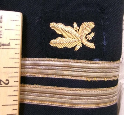 Vintage Mens 39R Navy Dress Uniform Jacket Gold Military 100% Wool - Image 1 of 4