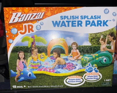 BANZAI JR Splish Splash Water Park Kids Pool (18 mos+) Summer Fun - New in Box - Image 1 of 3