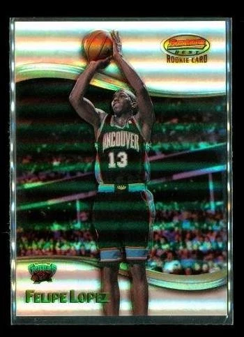 1998-1999 Bowmans Best Felipe Lopez Refractor #122 /400 Vancouver Grizzlies - Image 1 of 2