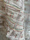 Antique 1900s / 1910s French X5 Pieces Of Window Curtain Woven Fabric