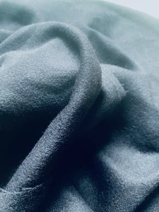 Navy Cashmere Wool Fabric 60" x 24” Wide brushed Winter Coat Dressmaking - A - Picture 1 of 4