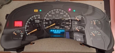 ✅ Silverado Sierra Tahoe Cluster 2000-2002 con temperatura de transmisión + programación de kilometraje Foto 1 de 4