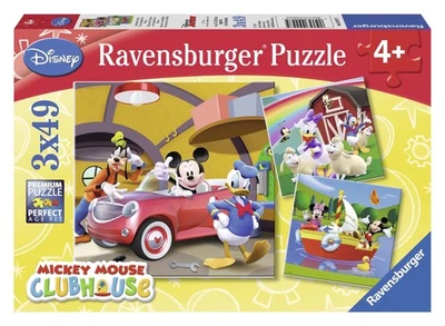 Ravensburger - Puzzle Disney, 3 Puzzle di 49 pezzi, Puzzle 4 anni, Puzzle b pwPs - Immagine 1 di 4