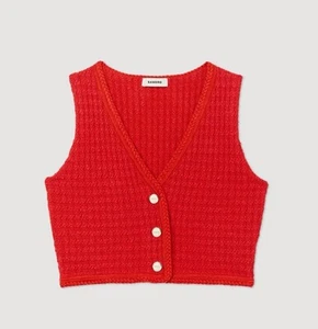 Sandro Gravelle Tweed Vest NWT - Picture 1 of 5