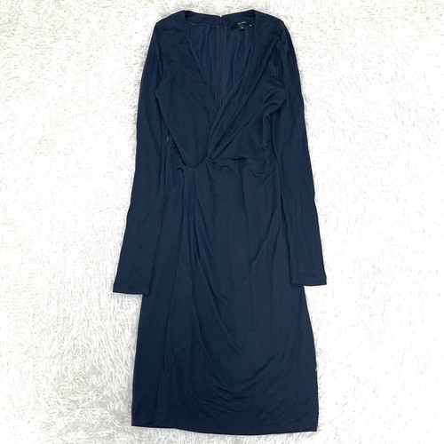 GUCCI Abito Lungo Lunghezza Cache Coeur Rayon Navy Scuro 38 M 84735c