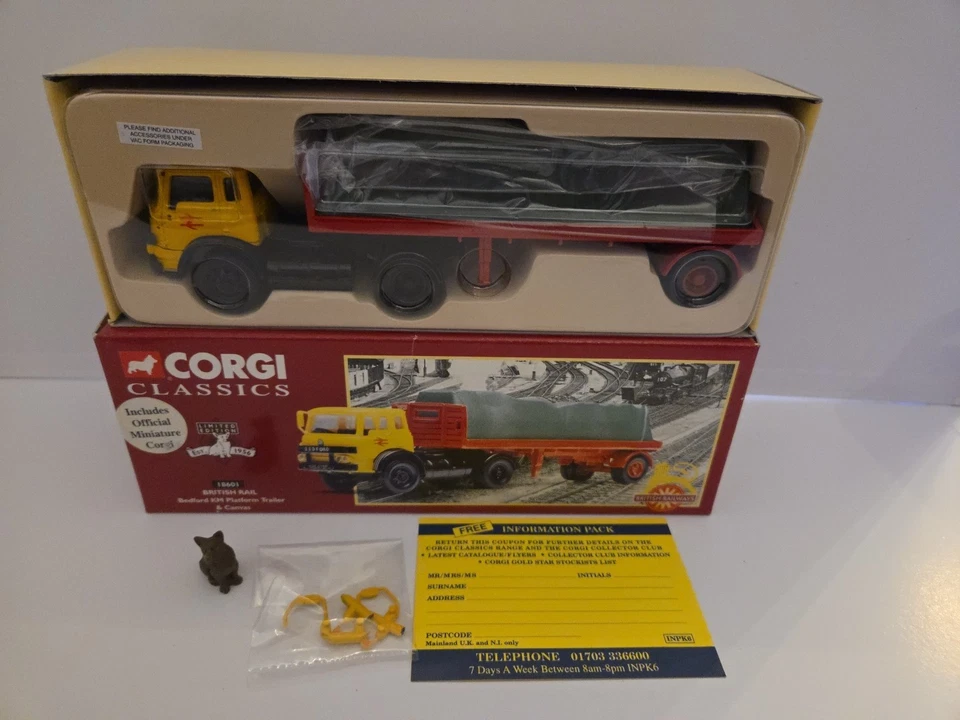 Прицеп-платформа Corgi масштаб 1:50 18601 — Bedford KM — British Rail pb117 - Изображение 1 из 1