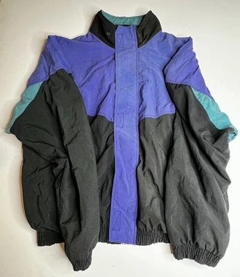 Structure Sport Men's Vintage Size L Red Hooded Jacket Windbreaker - Image 1 of 4