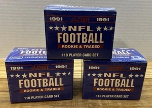 1991 Score NFL Football Rookie & Traded - 110 Player Card Set - Factory Sealed - Bild 1 von 6
