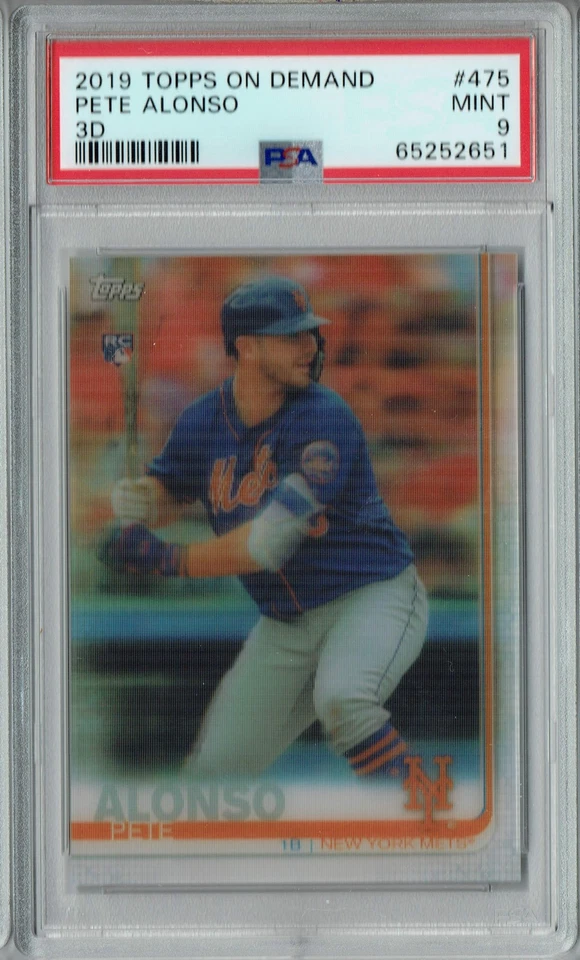 PSA 9 MINT Pete Alonso 2019 Topps on Demand #475 Rookie Card 3D - Image 1 of 1