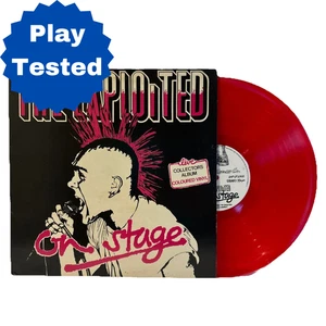 Exploited "On Stage" (EXP LP- 2001) 1981 first UK press RED VINYL EX Condition - Picture 1 of 8