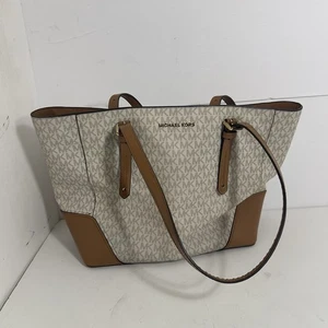 Michael Kors Tasche Aria groß creme & braun - Bild 1 von 13