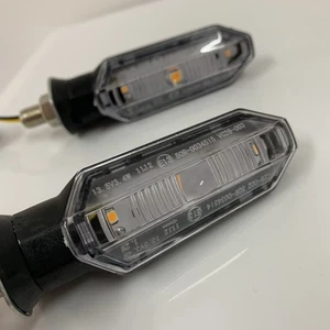 1 Pair LED Turn Signal Lights Motorcycle Indicator For Kawasaki Honda Yamaha - Picture 1 of 7