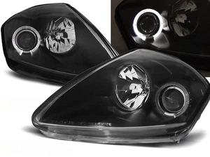 faros para MITSUBISHI ECLIPSE D50 2000 2001 2002 2003 2004 2005 negro LHD - Picture 1 of 1