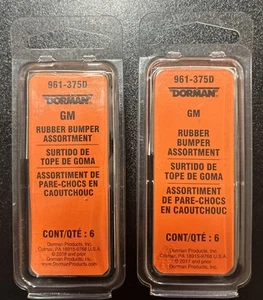 2 Packs Dorman 961-375D GM Rubber Bumper Assortment - Picture 1 of 2