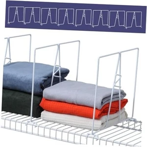 -Paquete de divisores de estante de alambre blanco - ORIGINAL H12" para estante de alambre profundo de 12" 20 - Imagen 1 de 8