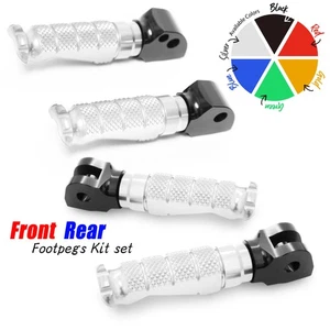 Estriberas R-FIGHT delanteras traseras CNC plateadas para YZF R125 08 09 10 11 12 13 - Imagen 1 de 6