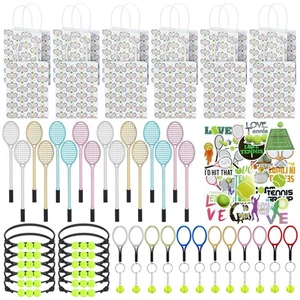 98 Piezas Favores de Fiesta de Tenis, Decoraciones de Fiesta de Tenis Incluye 50 Pegatinas 12... - Imagen 1 de 7
