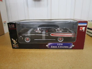 1958 Edsel Citation Black 1/18 Road Signature Yat Ming box 2-door coupe ford - Picture 1 of 6