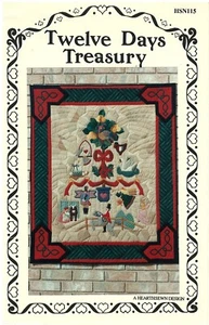 1993 Twelve Days Treasury A Hearthsewn Design Quilt Schnittmuster ungeschnitten - Bild 1 von 3