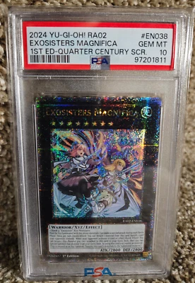 2024 YU-GI-OH! - RA02 - EN038 Exosisters Magnifica 1st Ed (QCR) PSA 10 - Image 1 of 2