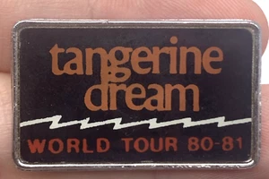 Tangerine Dream World Tour Pin 1980-81 Vintage Original - Picture 1 of 3