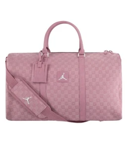 Nuevo Auténtico Jordan Monograma Bolsa de Lona Equipaje Viaje Vacaciones Mujeres Rosa 40L - Imagen 1 de 7
