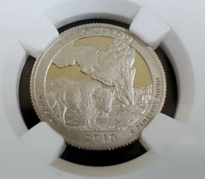 2010 S Clad 25c Yellowstone NP State Quarter-NGC PF69 Ultra Cameo - Image 1 of 4