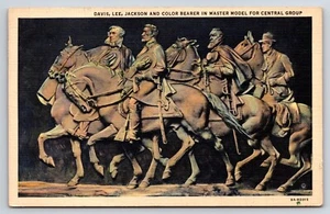 Postal de Davis Lee, Jackson y el portador de color en modelo maestro para grupo central - Imagen 1 de 2